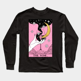 Pink Tarot card The Wine Long Sleeve T-Shirt